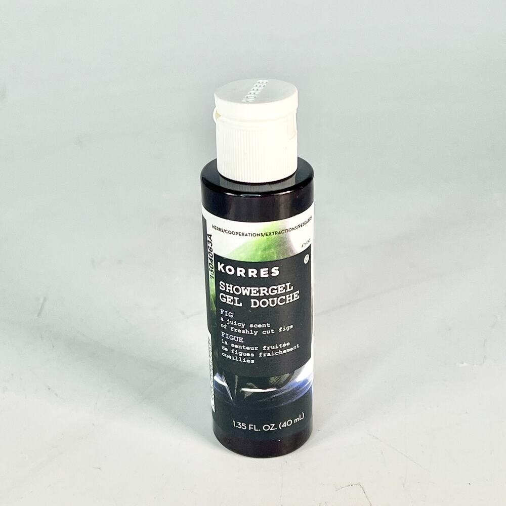 Korres Fig Shower Gel Douche Body Wash Travel 1.35 fl oz 40ml Sealed New